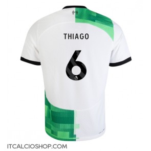 Liverpool Thiago Alcantara #6 Seconda Maglia 2023-24 Manica Corta